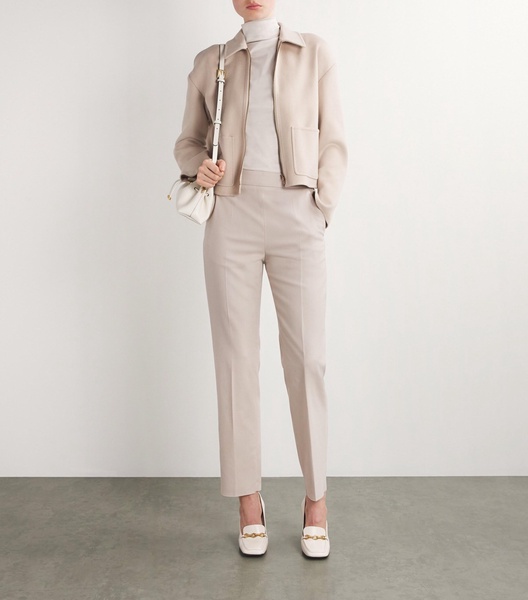 Stretch Straight Tailored Trousers