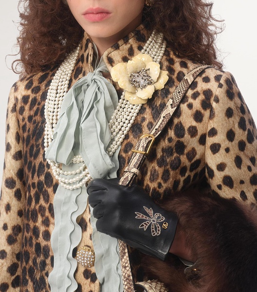 Wool Animal Print Coat