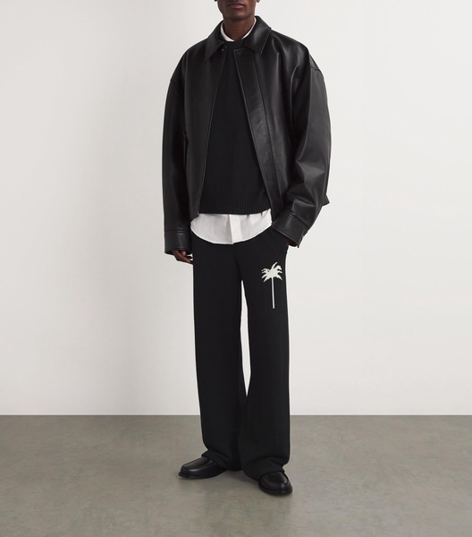 Cotton-Merino Wool Palm Sweater
