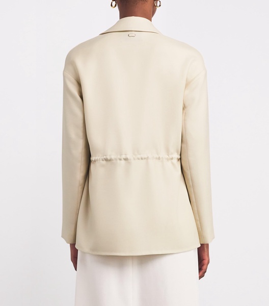 Wool-Silk Drawstring Jacket