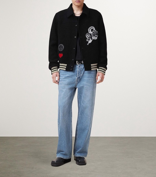 Wool-Blend Ambaum Bomber Jacket