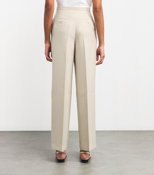 Wool-Stretch Wide-Leg Amanda Trousers