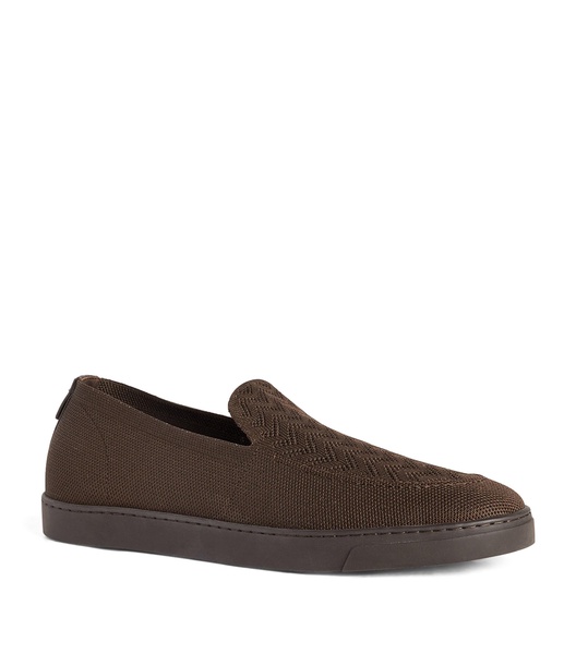 Chevron Jacquard Slip-On Sneakers