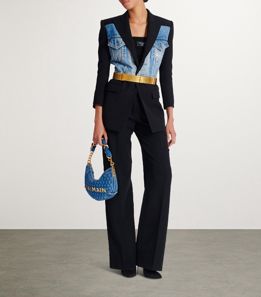 Wool Grain De Poudre Trousers