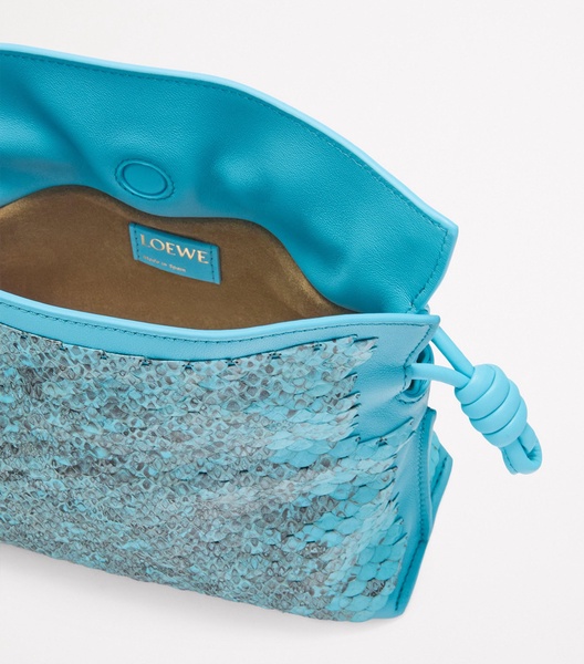 Mini Snakeskin Scales Flamenco Clutch