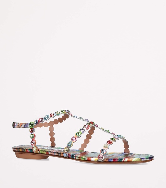 Leather Embellished Tequila Sandals
