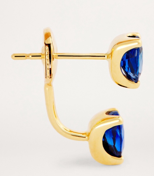 Yellow Gold and Sapphire Orbit Necklace