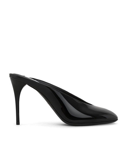 Patent Leather Decollete Mules 90