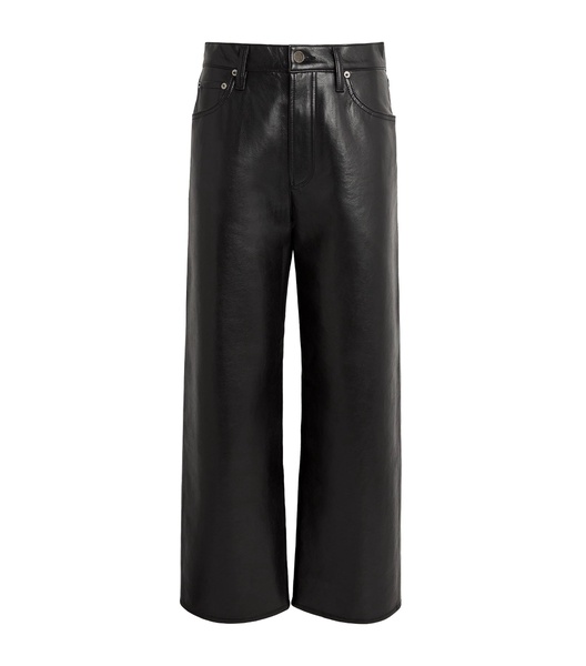 Leather-Blend Ren Jeans