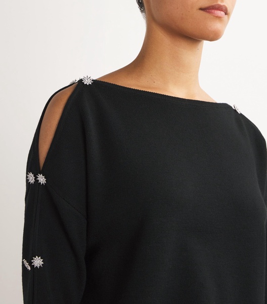 Wool Embellished Shakita Sweater