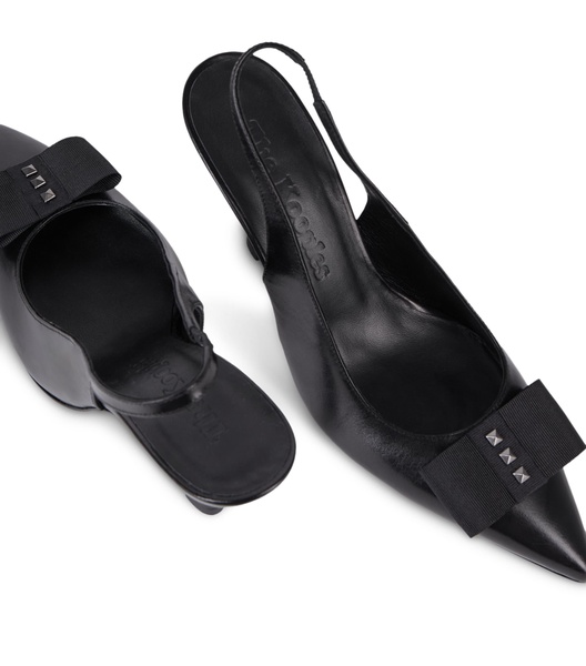 Leather Slingback Pumps