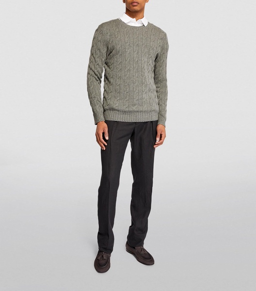 Cashmere Cable-Knit Sweater