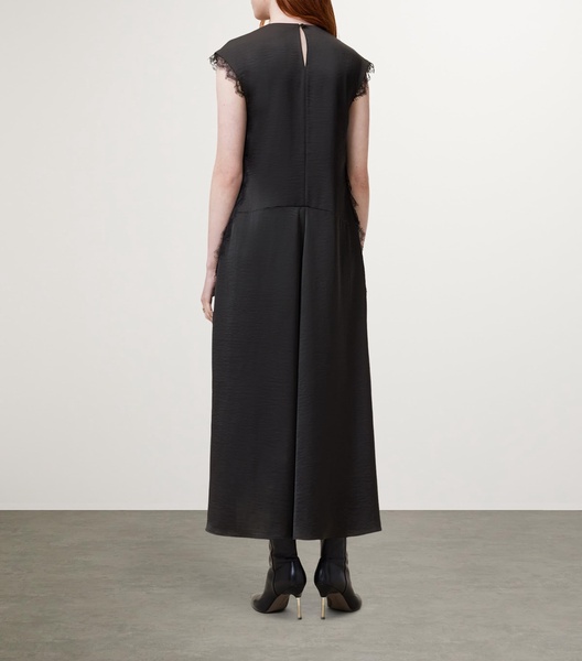 Lace-Trim Lyra Midi Dress