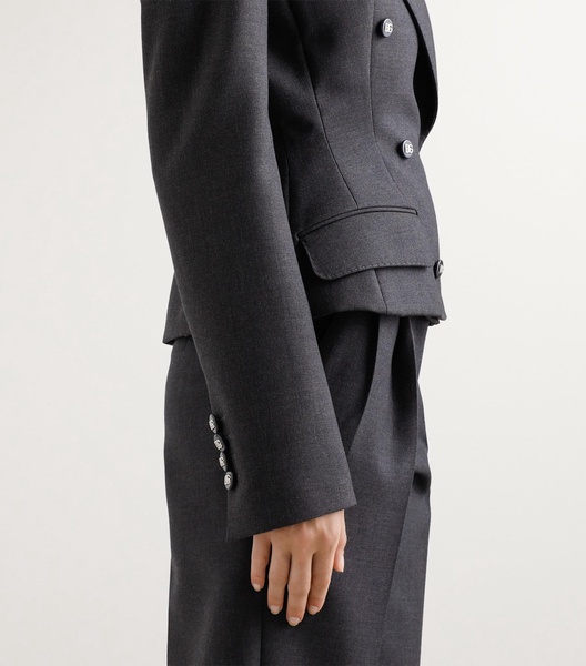 Virgin Wool Fitted Blazer
