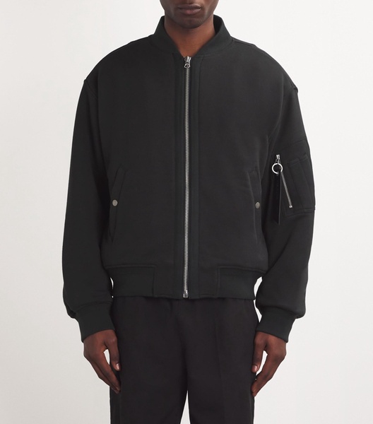 Cotton-Blend Bomber Jacket