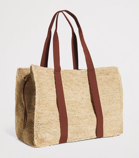 Raffia Voyageur Tote Bag