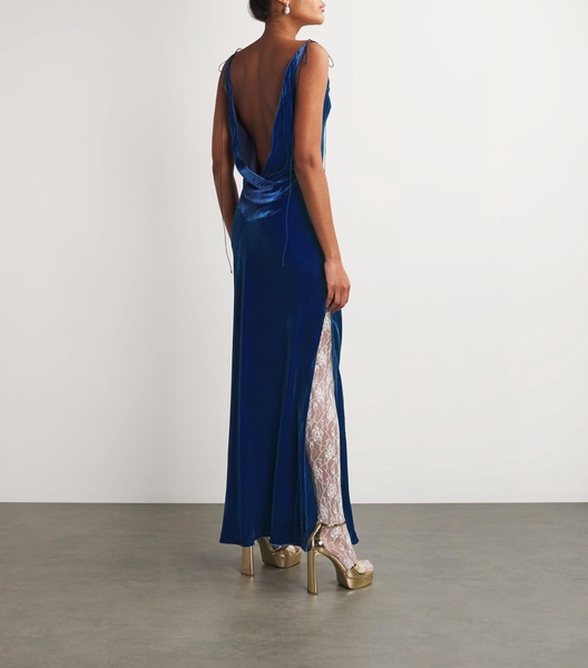 Jules Velour Maxi Dress