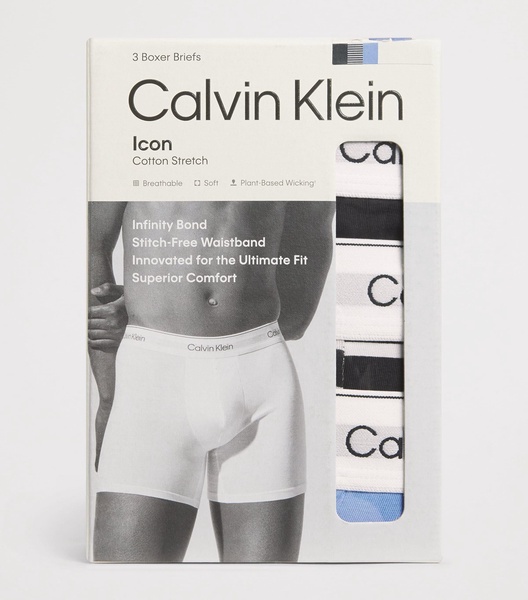 Stretch-Cotton Icon Boxer Briefs (Pack of 3)