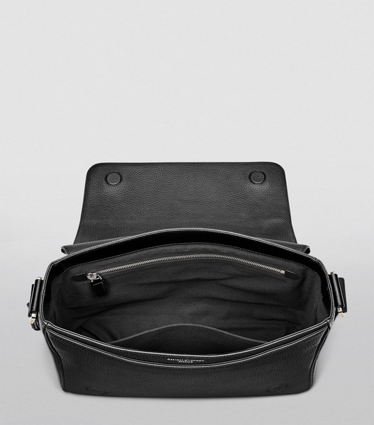 Leather Reporter Messenger Bag
