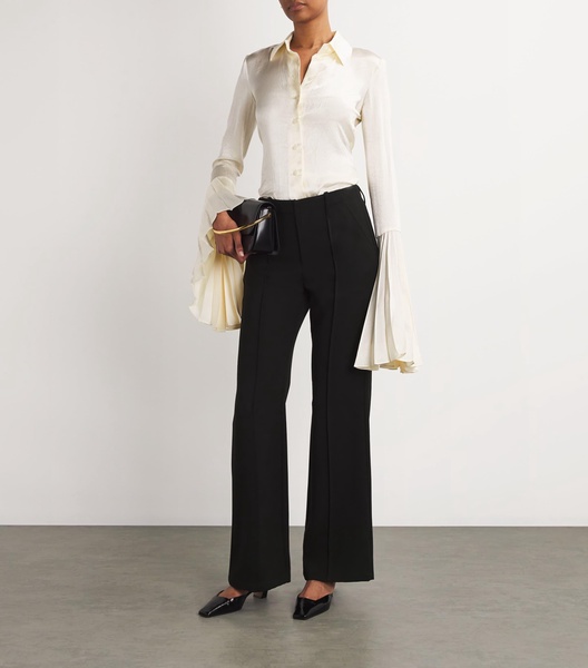 Ansel Wide-Leg Tailored Trousers