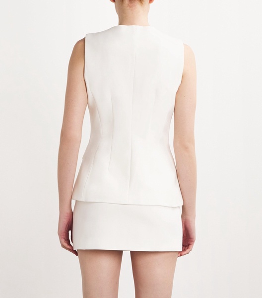 Wool Twill Waistcoat Top