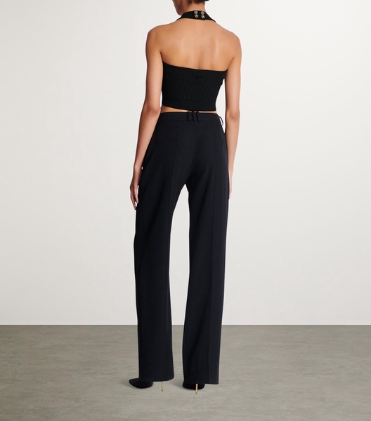 Wool Grain De Poudre Trousers