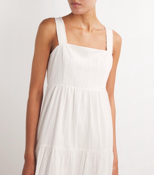 Cotton-Gauze Ginseng Maxi Dress