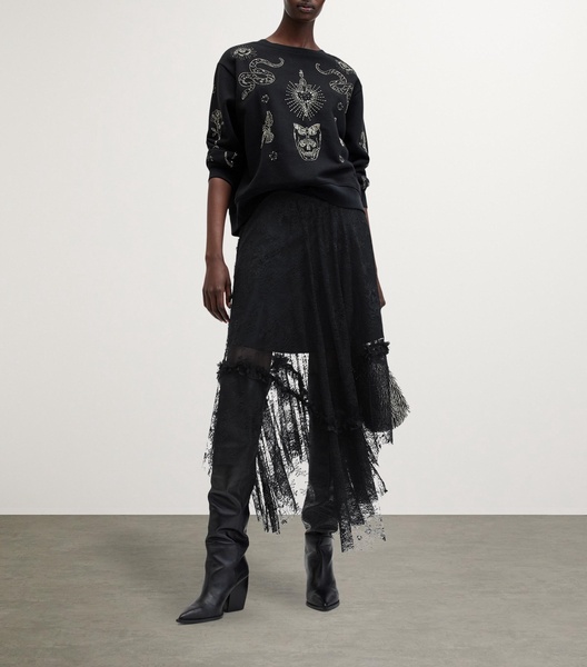 Josie Layered Lace Midi Skirt