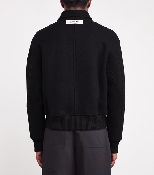 Virgin Wool Bomber Jacket