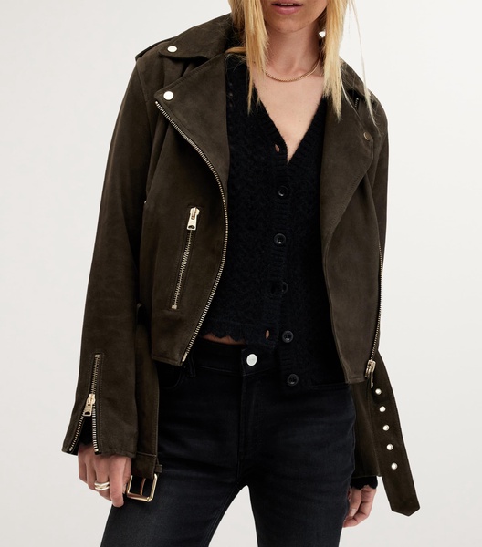 Suede Balfern Biker Jacket