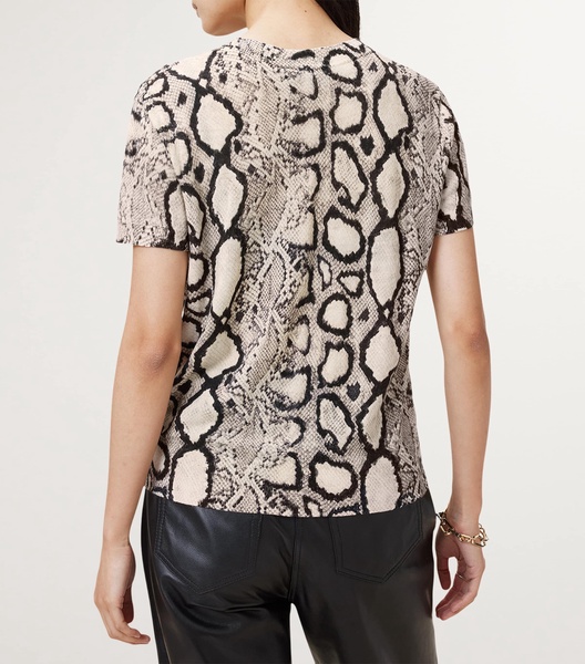 Wool Snakeskin Print Anouk T-Shirt