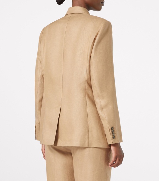 Linen Quorum Double-Breasted Blazer