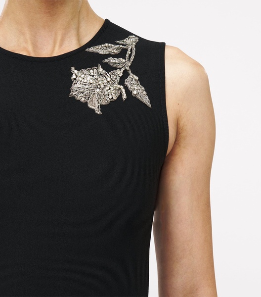 Embroidered Banshee Midi Dress