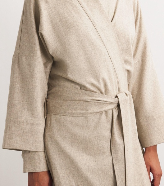 Lambswool-Cashmere Athens Robe