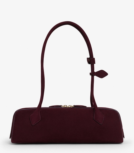 Medium Suede Le Teckel Shoulder Bag
