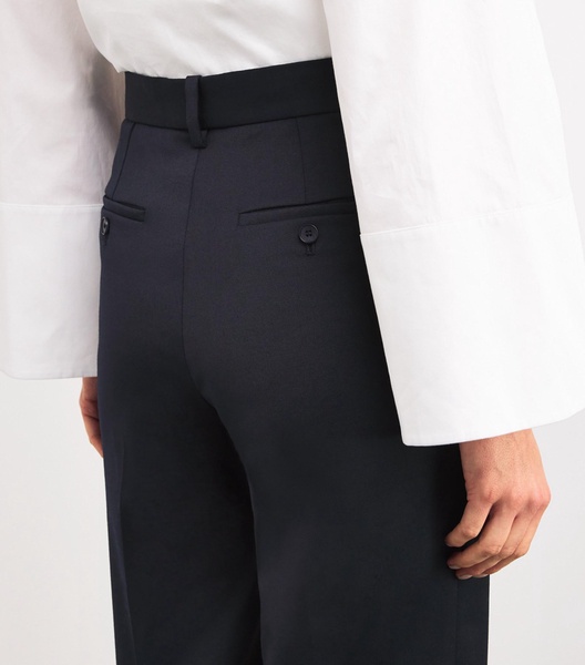 Wool-Blend Tailored Trousers