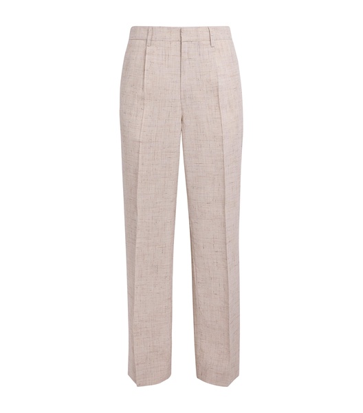 Slubbed Straight Trousers