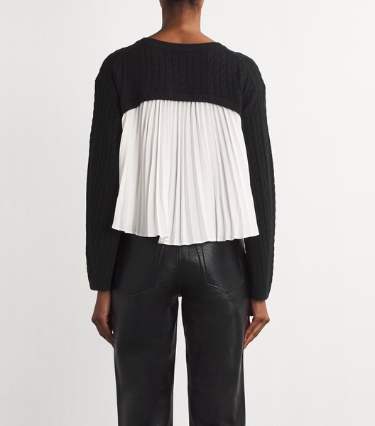 Wool-Cashmere Cropped Sweater