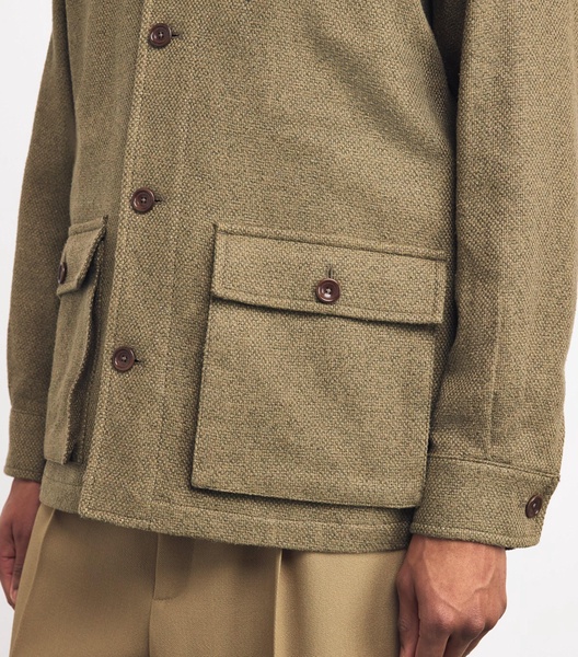 Silk-Linen-Cotton Utility Jacket