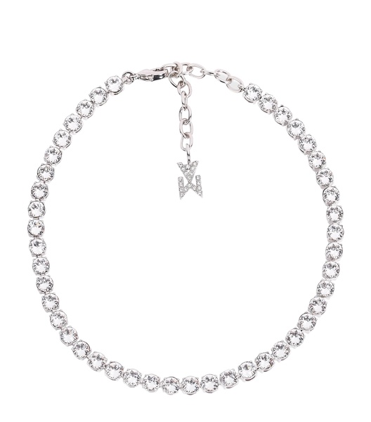 Crystal-Embellished Tennis Anklet