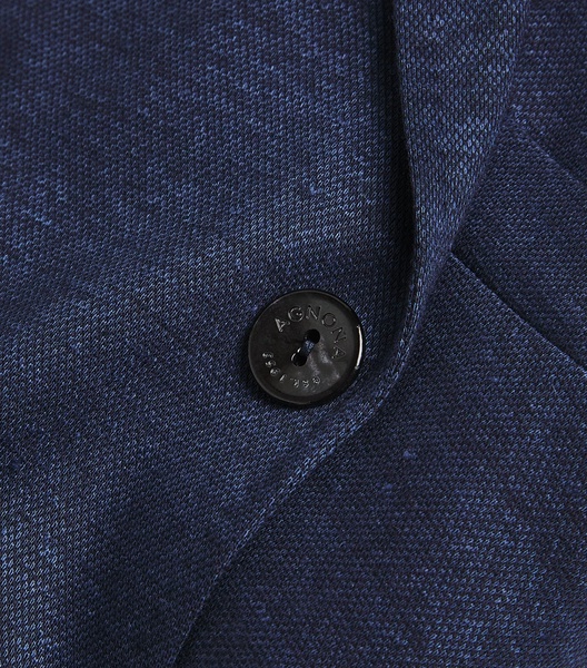 Linen-Cotton Single-Breasted Blazer