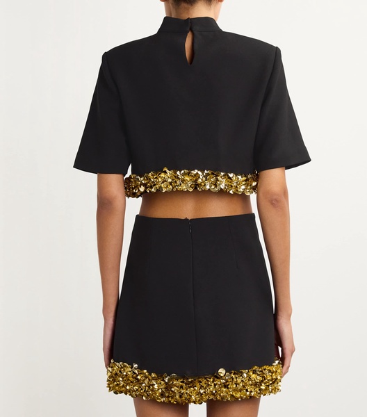 Embellished Jalen Crop Top