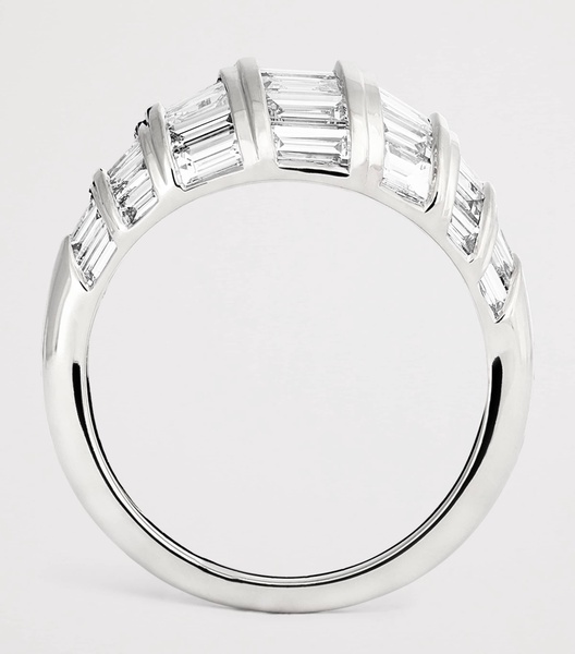 White Gold and Diamond Domed Zoe Ring