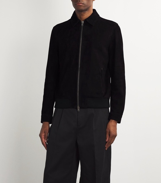 Suede Blouson Jacket