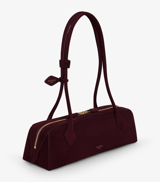 Medium Suede Le Teckel Shoulder Bag