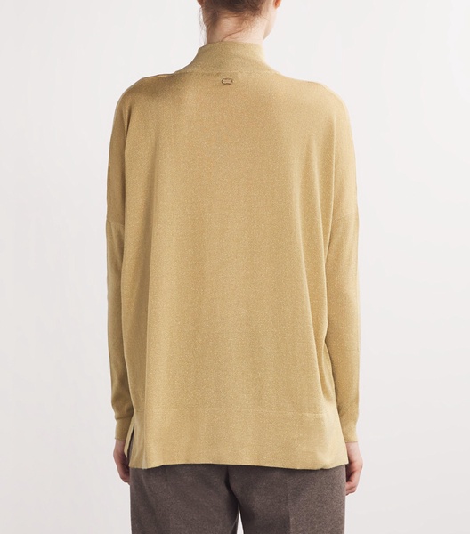Cashmere Metallic Rollneck Sweater