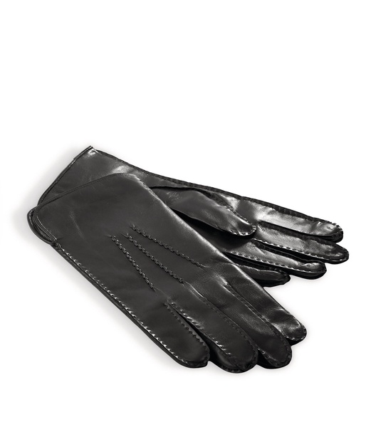 Men's Cashmere-Wool-Lined Leather Gloves
