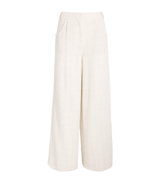 Tweed Wide-Leg Trousers