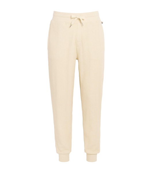 Cotton-Blend Waffle Sweatpants
