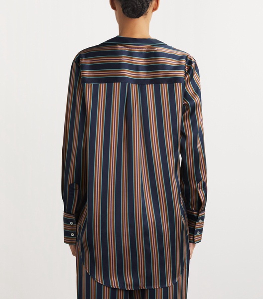 Silk Striped Pyjama Shirt